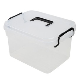 Sandmovie Caja de almacenamiento de plástico de 2 capas, caja de primeros auxilios familiar, 1 paquete