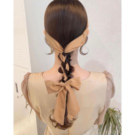 AWAYTR Women Long Head Wraps Bands - Twist Knotted Headbands for Women Long Thick Hair 3PCS Chiffon Criss Cross Head Wraps Non Slip Hair Band