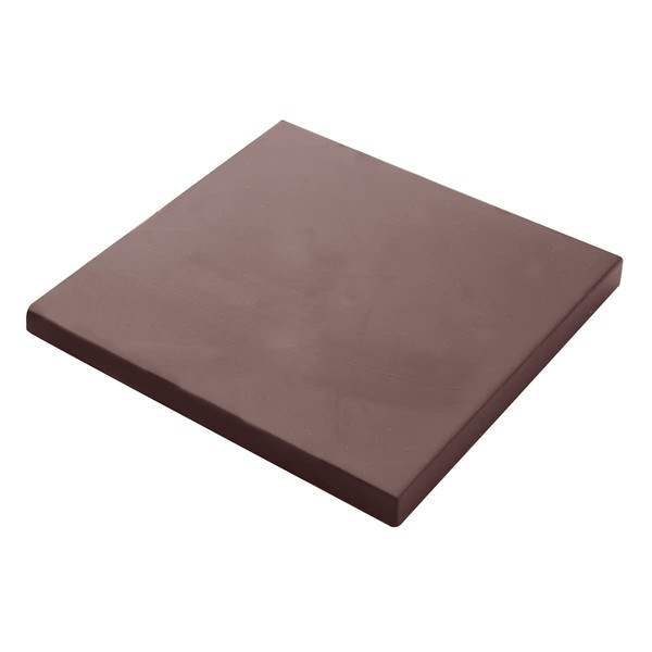 Chocolate World CF0811 Polycarbonate Chocolate Mold with 2 Smooth-Square-Tablet Cavities,