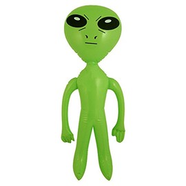 Henbrandt Inflatable Blow Up Green 64 cm Alien Space Ship Party Accessory (Green)