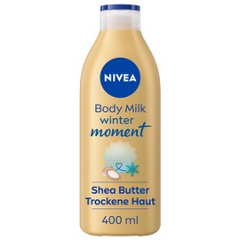 NIVEA NIVEA Body Milk Winter Moment, Body Lotion mit Tiefenpflege Serum f1r 72h Feuchtigkeit, K?rperlotion mit Sheabutter f1r trockene Haut, mit einzigartigem Winterduft (400 ml)