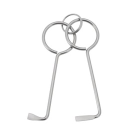 SG Store 2-Piece Lock Pick Set Professional Opening Tool for Doors 4.8 mm and 6 mm Key Teeth