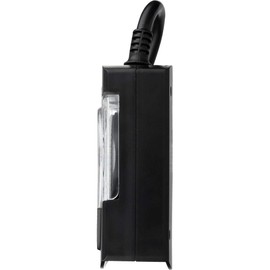 Westek TM1613DOLB Outdoor Grounded Daily Mechanical Timer, Dual Outlet, Black