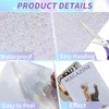 WANGHENG 36 Sheets Holographic Sticker Paper,Holographic Laminate Sheets,A4 Size Clear