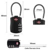 TSA Luggage Locks Pack, Digit Combination Padlockss and Steel Cable