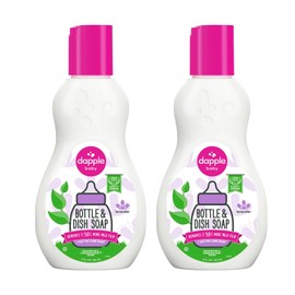 Dapple Jabón Para Biberón, Jabón Para Platos Hipoalergénico Para Biberones, Desarrollado Por Plantas, Tamaño Viaje, Lavanda, 3 Fl Oz (Paquete De 2)