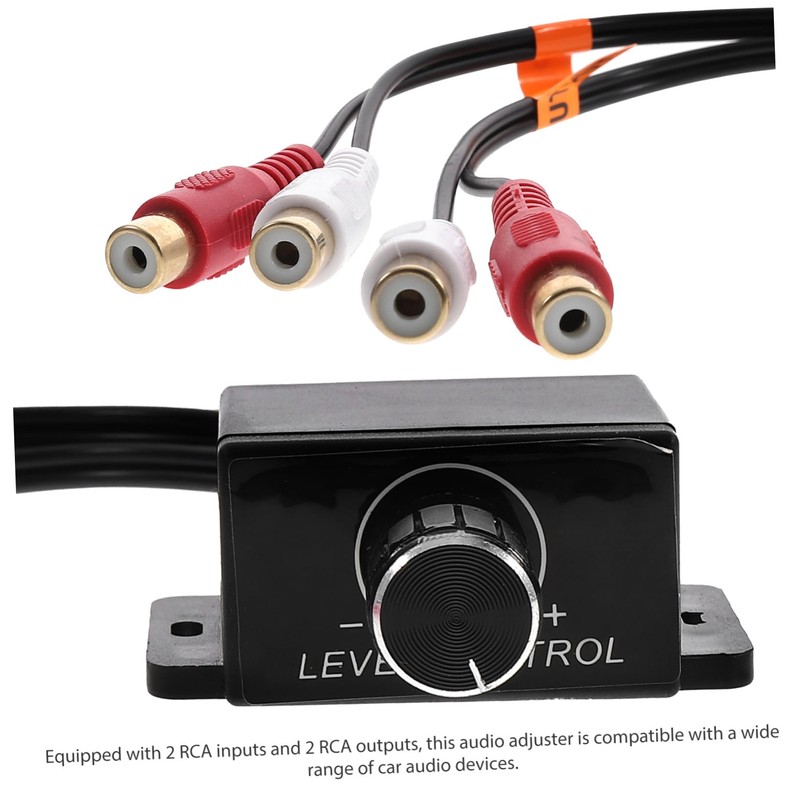 Mikinona RCA Audio Level Controller for Car Volume Amplifier Dual