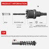 CENYB 3-7/16" (87mm) Tungsten Carbide Tipped Hole Saw with 2Pcs