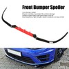 3PCS Front Bumper Splitter Tough Delicate Corners Bumper Lip Spoiler