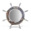 CoTa Global Silver Sea Beach Wall Decor Nautical Ship Wheel