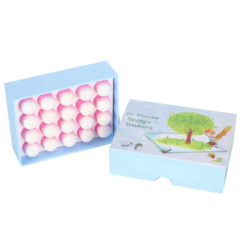 20pcs Finger Sponge Daubers DIY Finger Painting Drawing Stamping Sponge