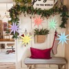 BestoFun Set of 5 Paper Stars Pastel Colours 30 cm