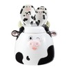 Bicuzat Ceramic Cow Pattern Measuring Spoons Set for Dry or