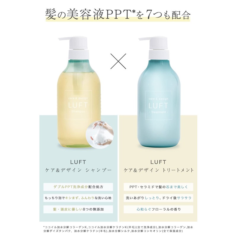 LUFT Shampoo, Smooth Type, Relaxing Floral Scent, 16.9 fl oz