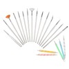LOVHIDE Lovehide 20 Pcs Nail Art Brushes, Nail Art Design,