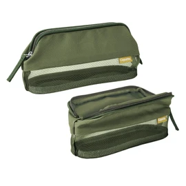 Kokuyo F-VBF151DG Pencil Case, Large Capacity, Wide Opening, Easy to Remove, Simple Mesh, Capat Mesh