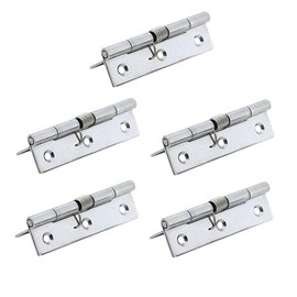 5 Stück selbstschließende Federscharniere, 10,2 cm, Edelstahl, federbelastete Türscharniere, automatisch schließende Scharniere für Schrank, Schmuckschatulle, Bildschirm