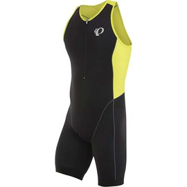 PEARL iZUMi Elite Pursuit Tri Suit Triathlon Short Black/Yellow Bodysuit Leotard 2016, M (46/48)