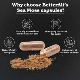 Better Alt Sea Moss Capsules- Irish Seamoss with Black Seed Oil, Ashwagandha USA
