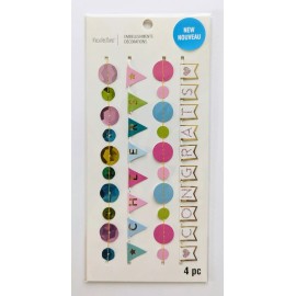 Recollections Congrats Cheers Birthday Banners Scrapbooking Embellishments by Recollections