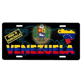 Venezuela Aluminum License Plate Sign Placa 6" x 12"