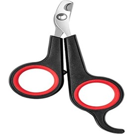 DERDOUT Pet Nail Clipper,Professional Claw Trimmer,Kitten Nail Clipper for Cat, Small Breed Dog, Rabbit and Small Animal(Stainless Steel), Black