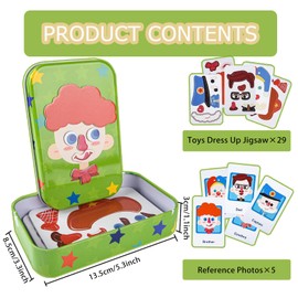 MACULPER Children's Puzzle Magnetic Puzzle for Boys Magnetic Puzzle Children's Puzzle from 2 3 4 5 6 Years Learning Toy for Children Promotes Imagination and Concentration