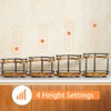 12" Wood Lazy Susan Rotating Spice Rack Spice Turntable Organizer