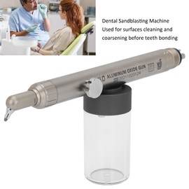 Irrigador Bucal, Juego de Limpieza Dental, Pulidor Dental con Chorro de Arena, Acero Inoxidable, Boquilla Giratoria de 360°, Chorro de Limpieza Dental, Depósito de Agua Extraíble, Limpieza Suave de lo