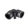 sourcing map Plastic Elbow Push to Connect Tube Fitting 12mm