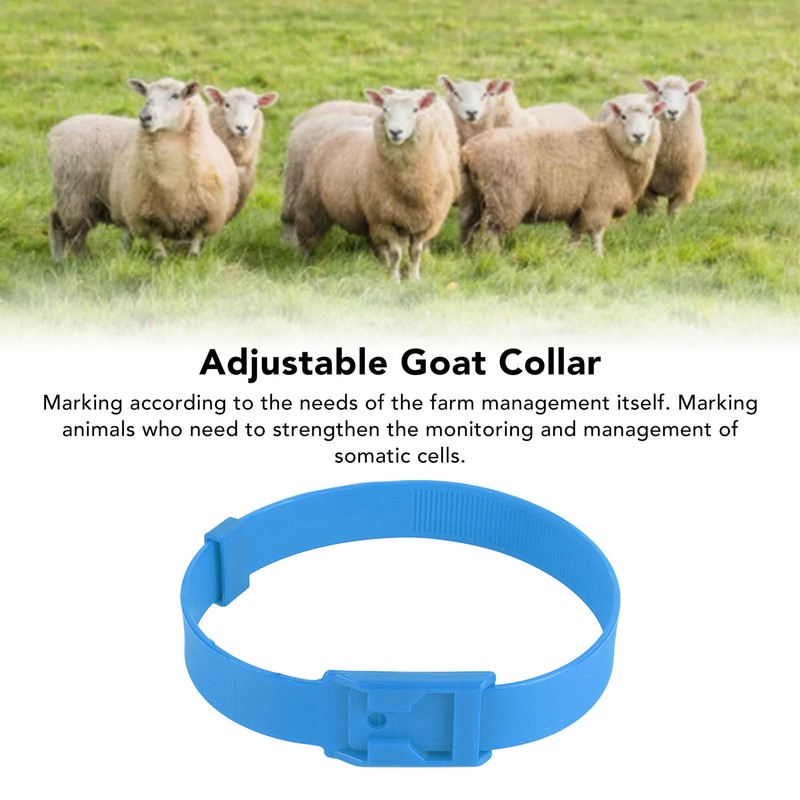 10PCS Goat Collar PU 23 Inch Adjustable Livestock Collar for