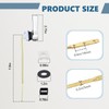 OasisFlow Front Mount Toilet Handle Replacement Kit Compatible with American