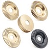 5PCS Angle Grinder Wood Carving Disc Set, 4 and 4