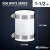 Fernco 1056-150 1-1/2-in. Flexible PVC Pipe Coupling for Cast Iron