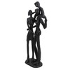 AB Tools Family of 3 Piggy Back Silhouette Figurine Statue