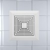 Mipcase Bathroom Ceiling Fan Grille Cover Replacement Vent for Square