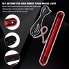 Rdxcv Third Brake Light, 24 LED 12V Waterproof Car High-Mounted