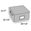 Covermates Keepsakes Zip-Top Storage Box Set, 3 Pack Heavy Duty