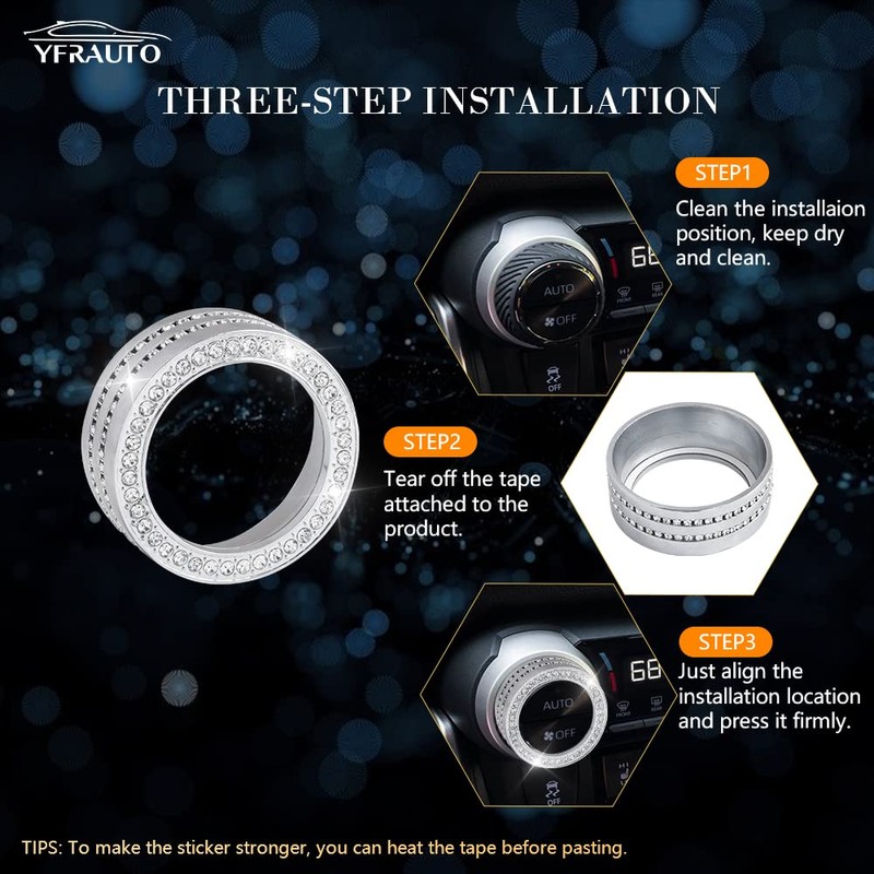 YFRAUTO Bling Accessories for 2019 2020 2021 2022 Toyota RAV4