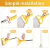 Commercial Mop with Extra Head Replacement, 63Inch Handle Heavy Duty