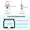 TSBSHum 20 Pack Ceiling Roller, Sliding Curtain Gliders with Wheels,