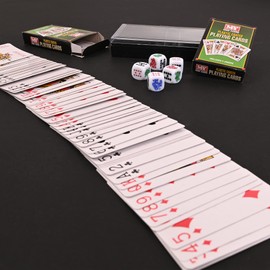 M.Y Playing Cards and Poker Dice | 2 Packs of Playing Cards with 5 Poker Dice