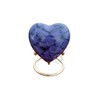 Purple Cremation Urn for Ashes Keepsake Heart Urn with Black