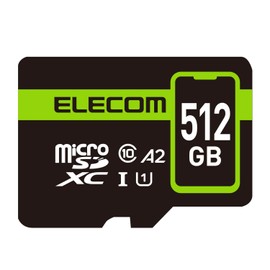 Elecom MF-SP512GU11A2R microSD 512GB UHS-I U1 90MB/s microSDXC Card with 2 Years Data Recovery Service