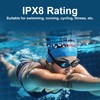 Bone Conduction Headphones, IPX8 Water Proof Swimming Headphones with Built