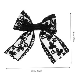 Ipetboom Bow Hair Clips Set 4pcs Lace Bow Hairpins Tassel Hair Accessories for All Occasions