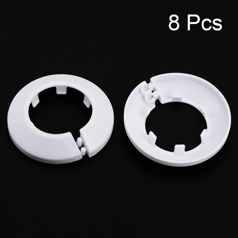 sourcing map 34-35mm Pipe Cover Decoration PP Plastic Water Pipe