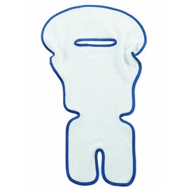 Italbaby Sponge Cover for High Chair, White/Blue, Multi-Color, One Size