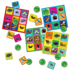 Orchard Toys Little Bug Bingo Mini Game, Small and Compact Game, Travel Game, Bingo game for children Age 3-6, Family Game, Toys