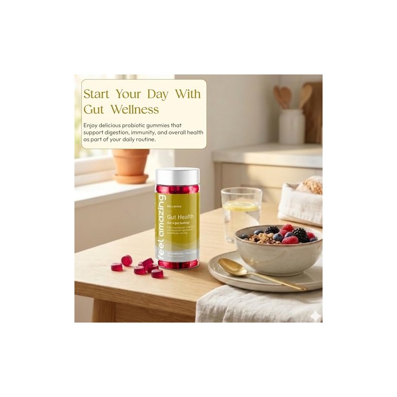 Feel Amazing Gut Health Probiotic Gummies - with 1 Billion